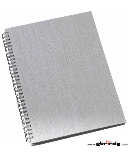 Caderno de Negócios Personalizado Metalizado Pequeno